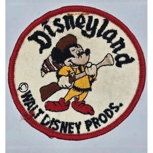 Vintage Disneyland Fort Wilderness Mickey Mouse Patch Walt Disney Anaheim CA